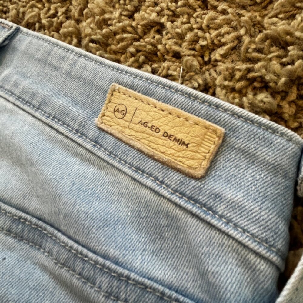 AG ADRIANO GOLDSCHMEID The Mari Crop High Rise Slim Straight Jeans in Size 27 - Picture 6 of 9